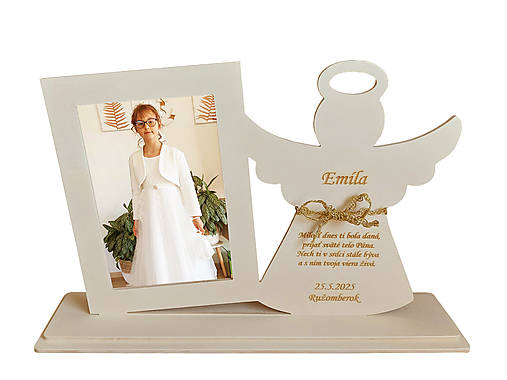 Darček na birmovku stojan anjelik