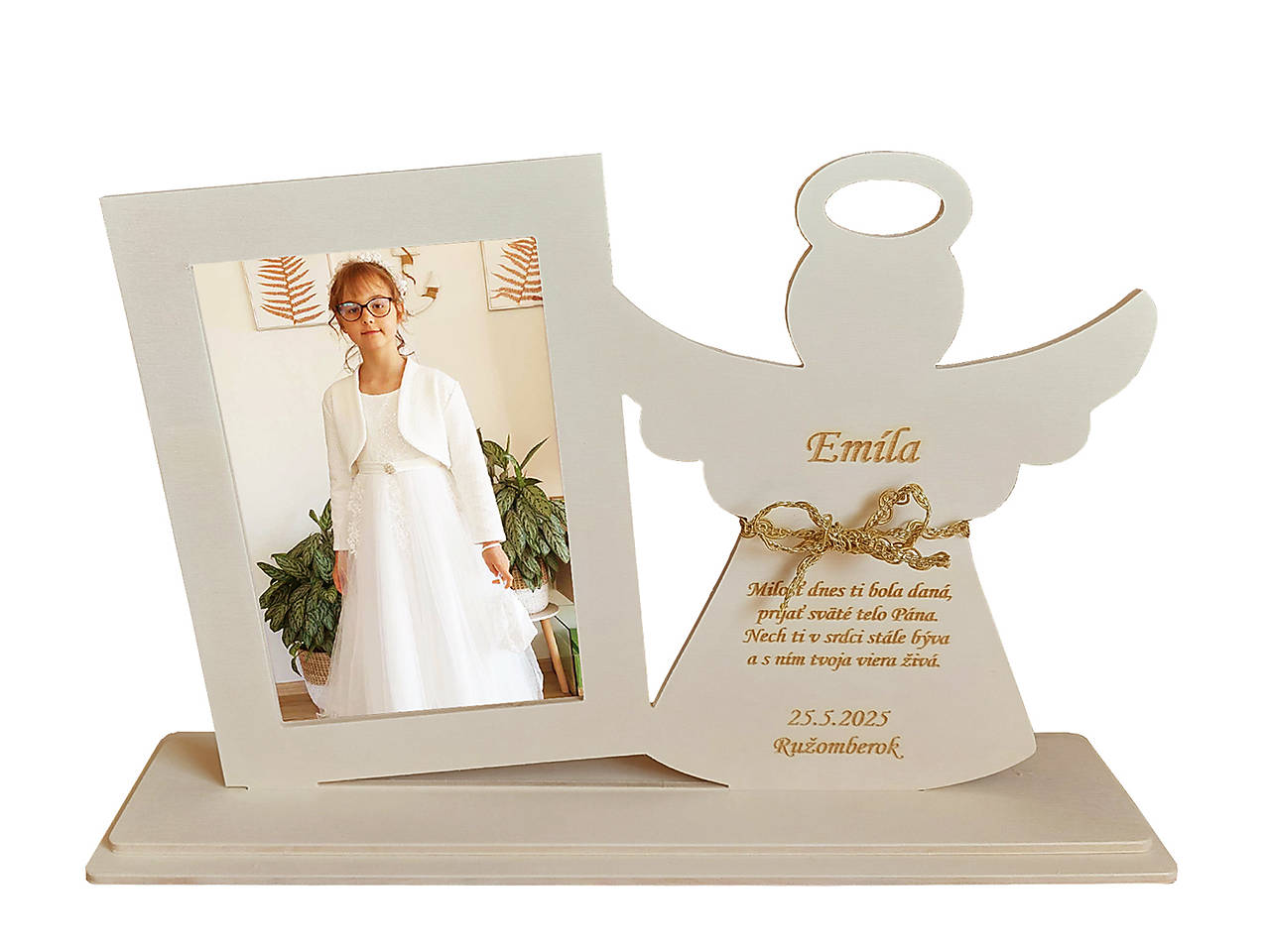Darček na birmovku stojan anjelik