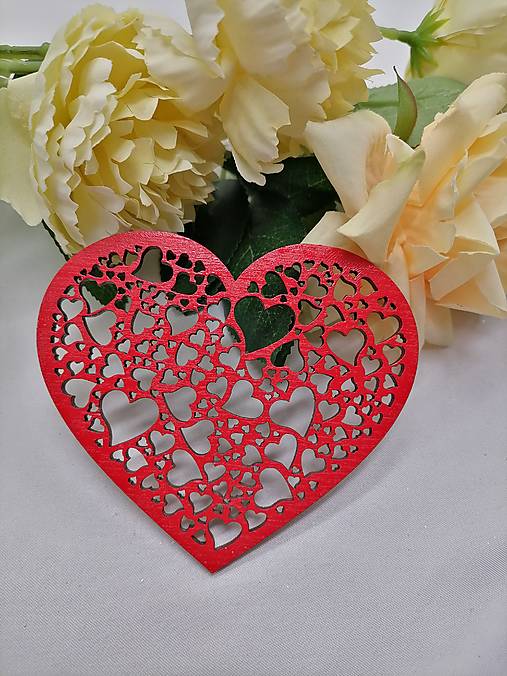 Polotovary - Srdiečko na Valentína (15cm) - 17249151_