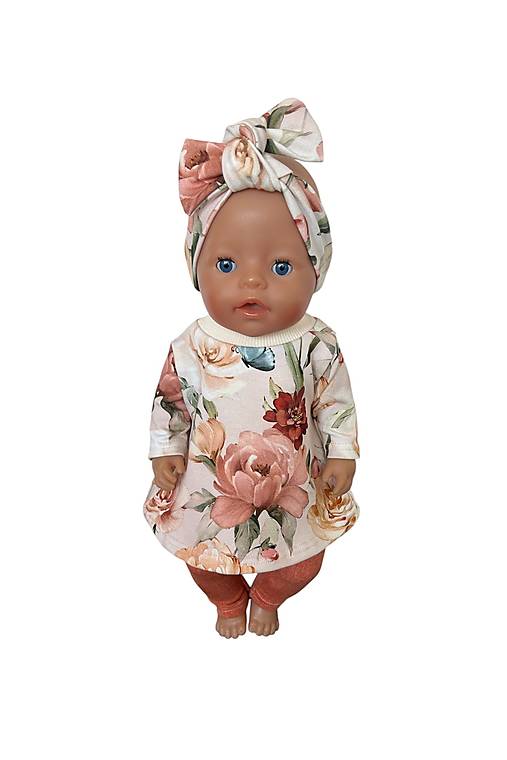Hračky - Oblečenie pre bábiku BABY BORN - 43 cm, kvety - 17247872_