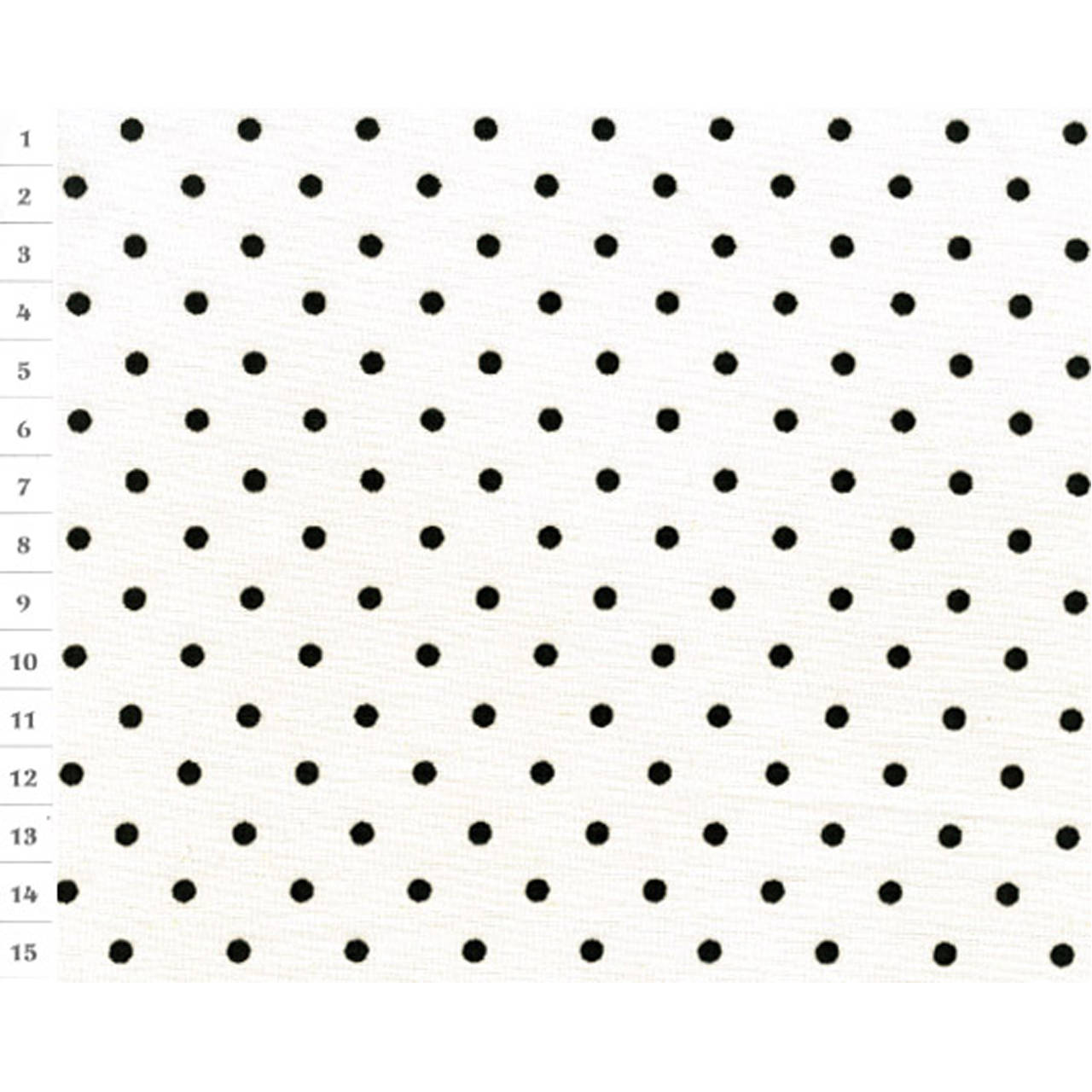 Bavlnená látka CZL White, Black dots