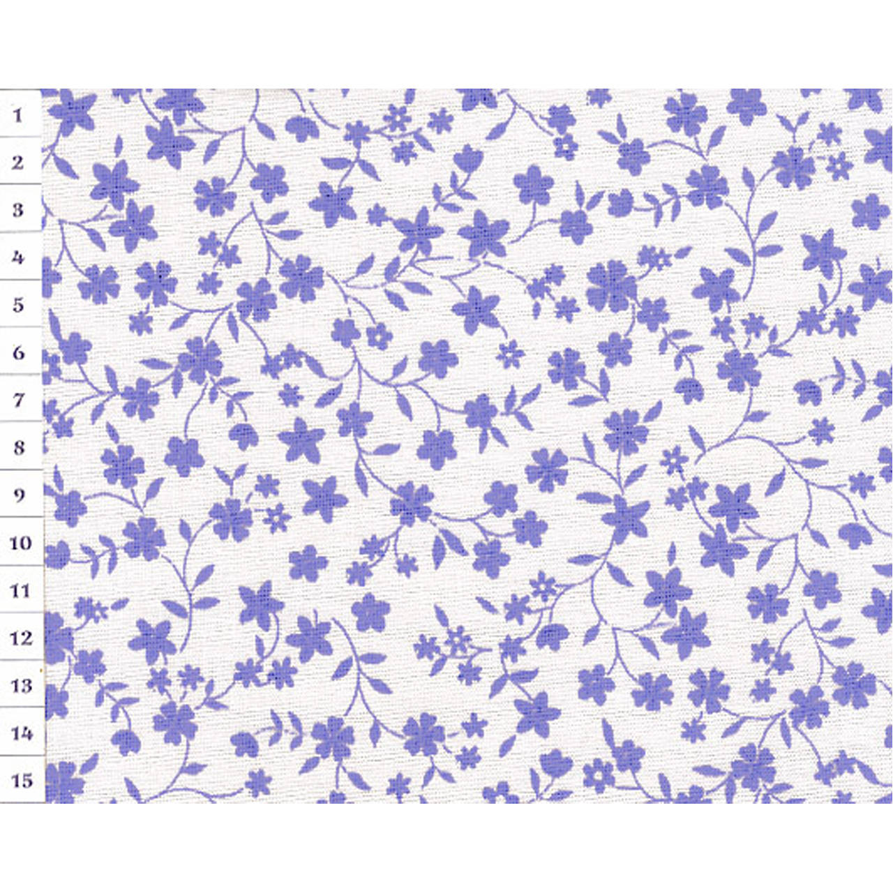 Bavlnená látka CZL White, Violet Garden