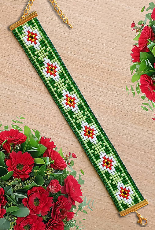 Náramky - Vnútorne odhodlaná - korálkový náramok  - 17248940_