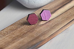 Náušnice - Dřevěnky - Růžovky .... - 17250129_