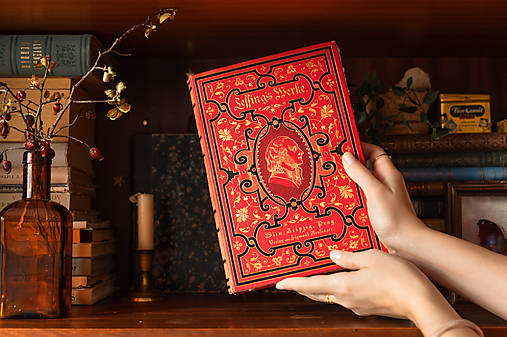 Papiernictvo - Lessing červený - upcyklovaný akvarelový skicár - 17253213_