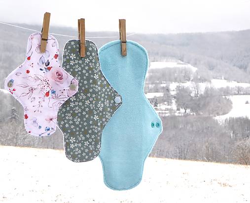 Úžitkový textil - Sada látkových vložiek "Zima" + nepremokavé vrecúško - 17257920_