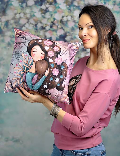 Úžitkový textil - Vankúšik Mama - 17258110_