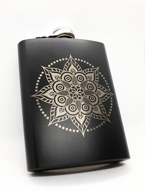 Nádoby - Ploskačka "mandala" 230ml - 17258210_