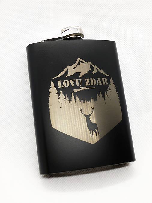 Nádoby - Ploskačka "Lovu zdar" 230ml - 17258230_