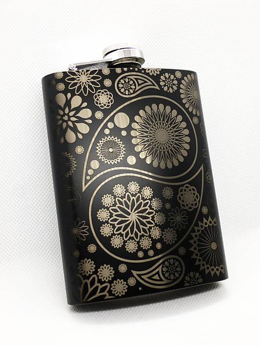 Nádoby - Ploskačka "ornamenty" 230ml - 17258289_