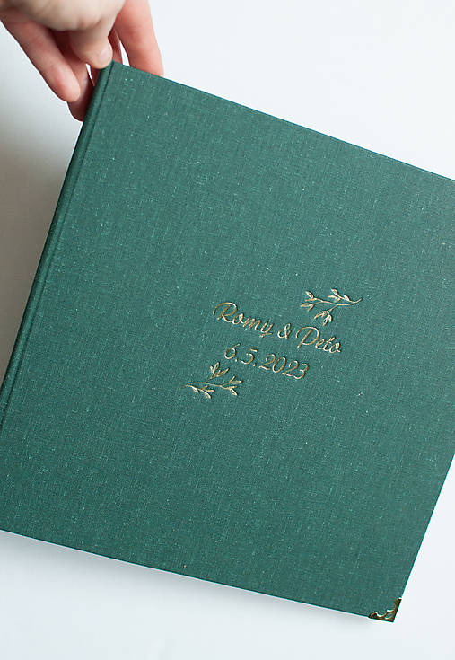 Papiernictvo - Svadobná kniha hostí / fotoalbum s možnosťou razby textu - 17257262_