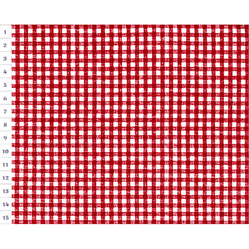 Bavlnená látka KD Red Checky