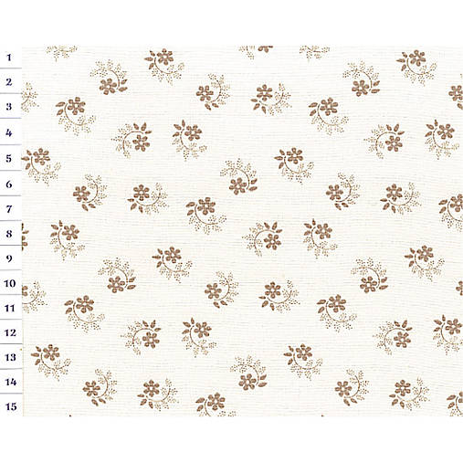 Bavlnená látka KD Sand, Flowers, Light