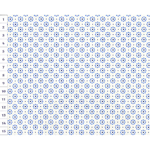 Bavlnená látka KD White, Blue Circles