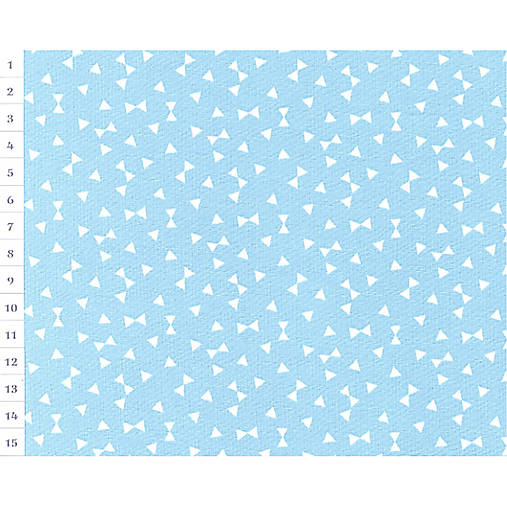 Bavlnená látka OAP Azure, Bows