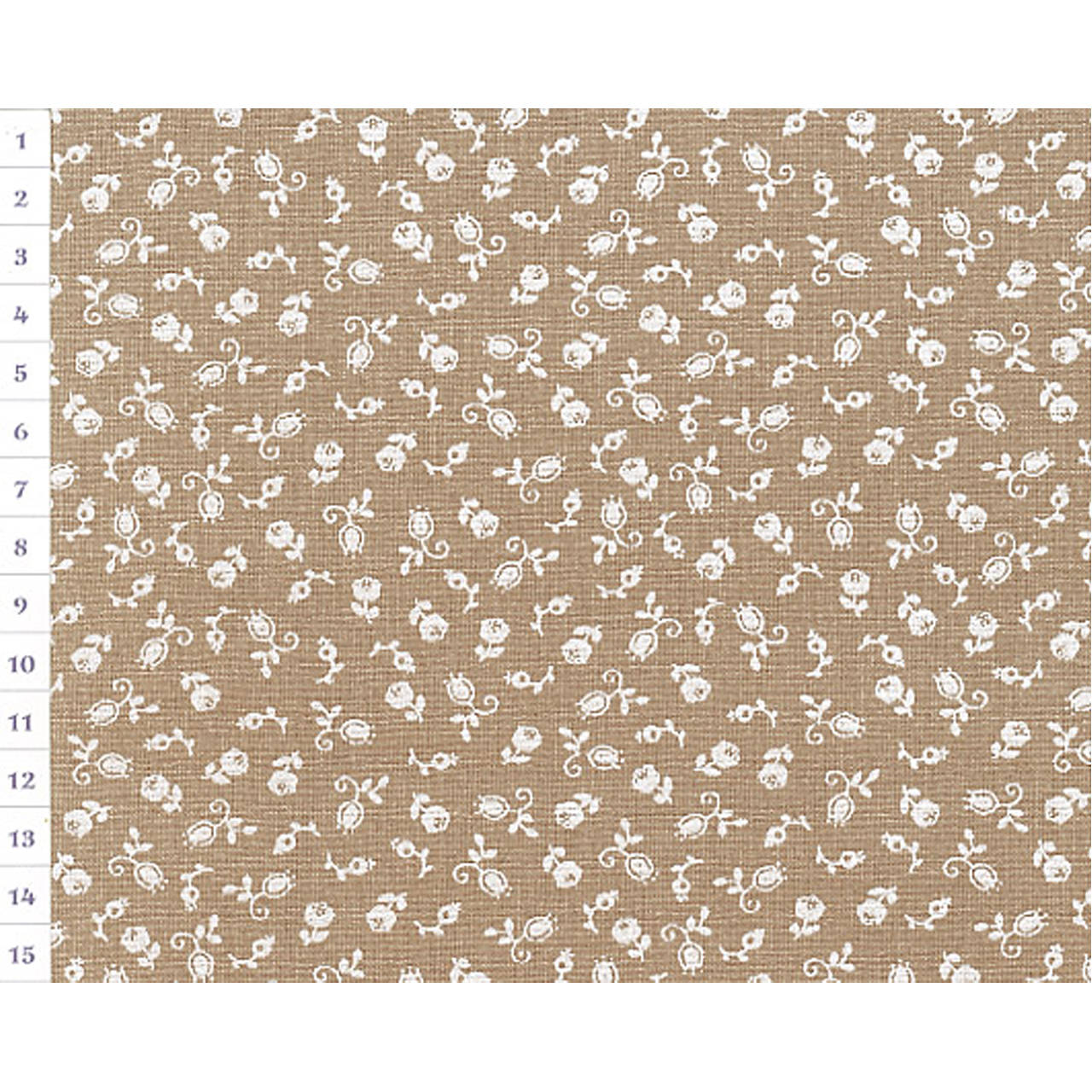 Bavlnená látka KD Sand, Tiny Flowers, Dark