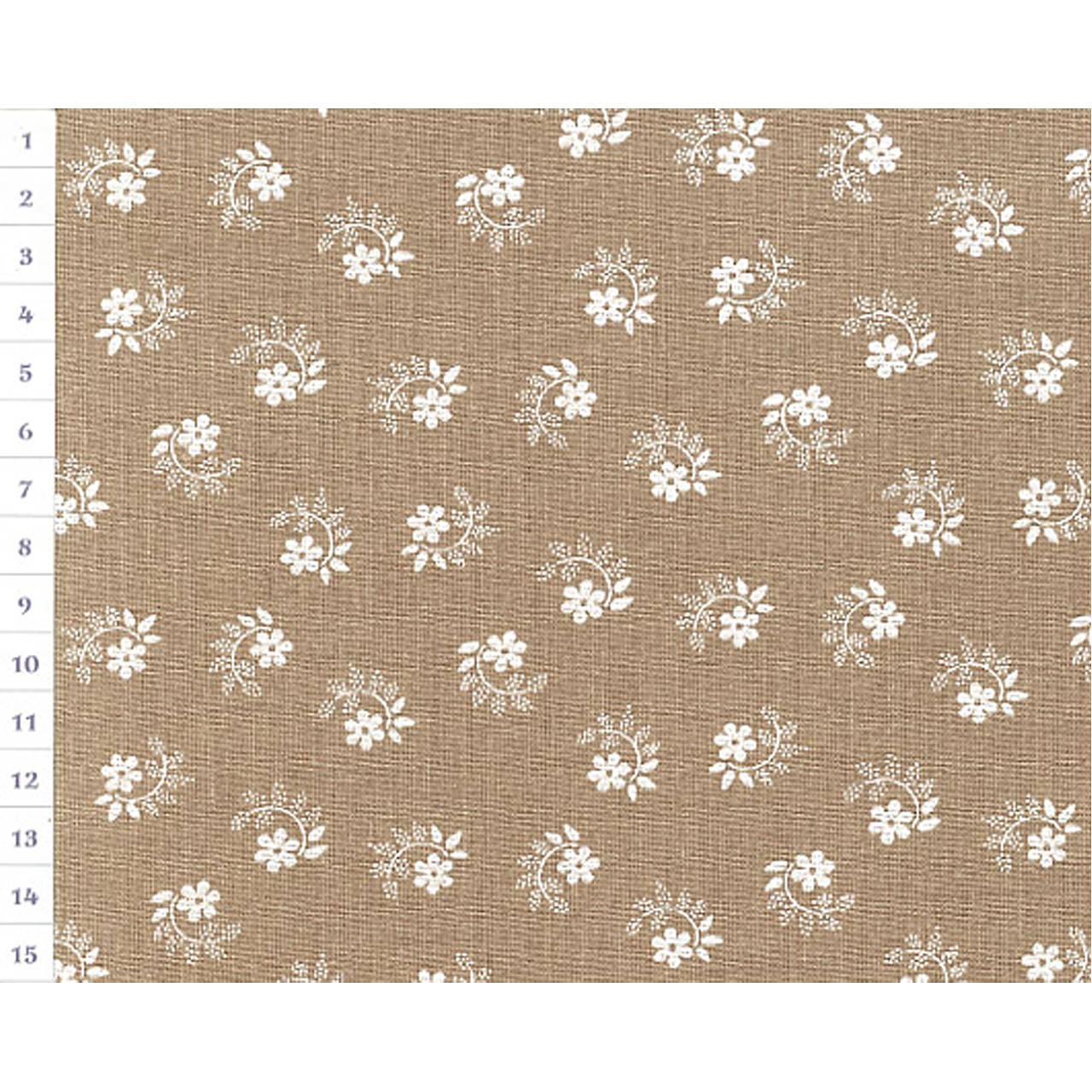 Bavlnená látka KD Sand, Flowers, Dark