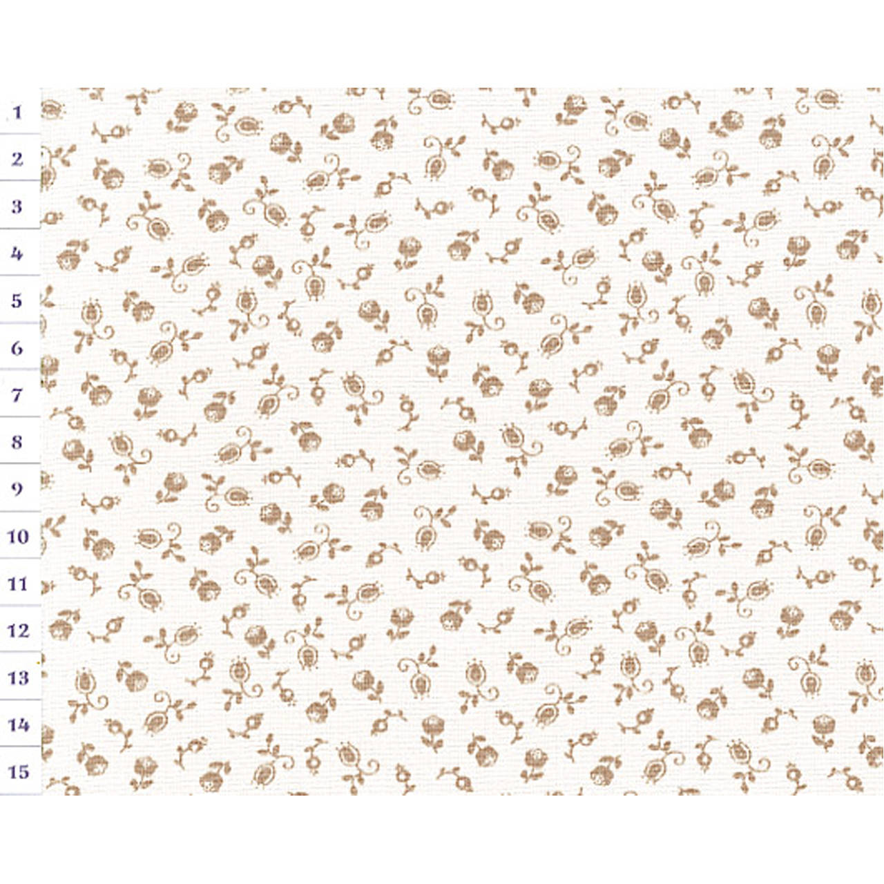 Bavlnená látka KD Sand, Tiny Flowers, Light