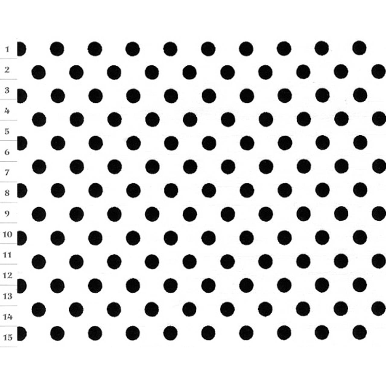 Bavlnená látka OA White, Black Dots