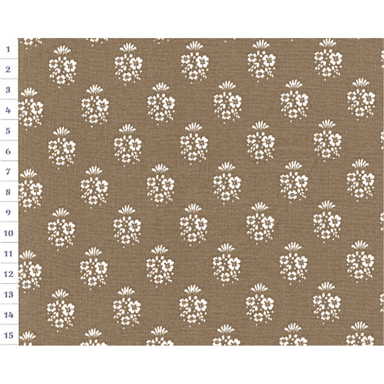 Bavlnená látka OAP Beige, Posy