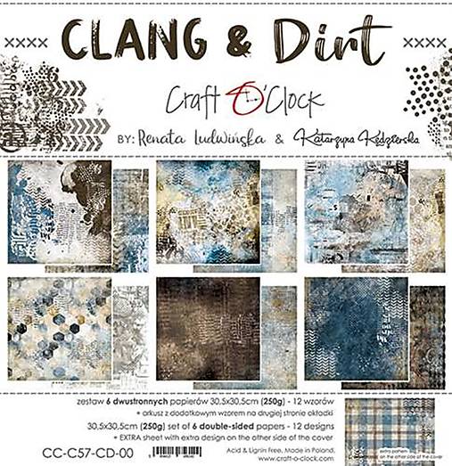 Papier - Scrapbook papier Clang and Dirt 12 x 12 - 17260416_