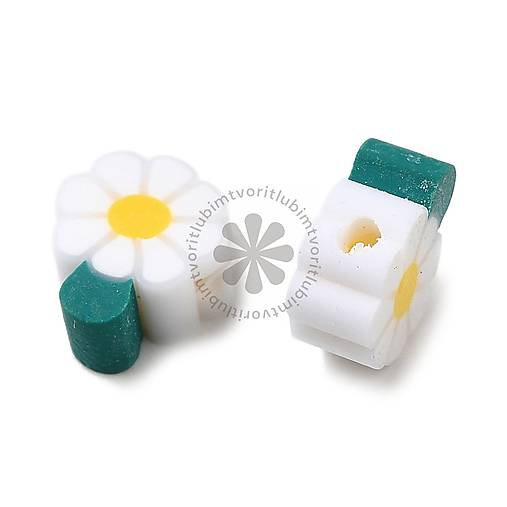 Korálky - (3147) Margarétka, 12x9 mm - 1 ks - 17258911_