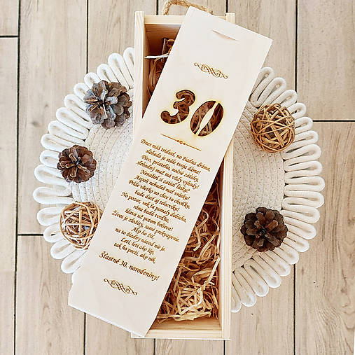 Narodeninový vínový obal