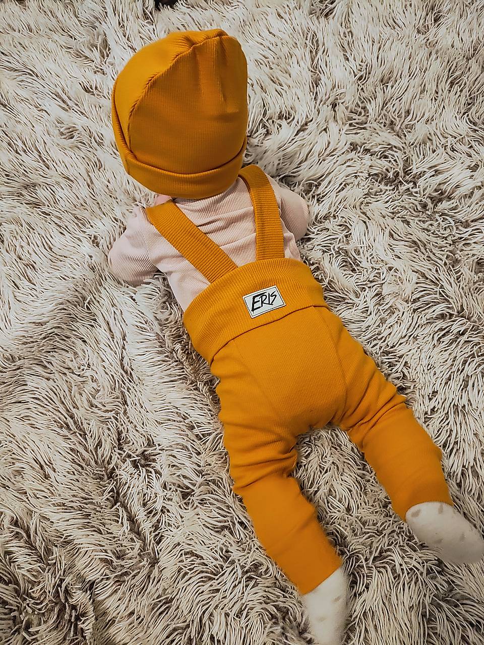 REBROVANÉ legíny na traky HORČICOVÉ