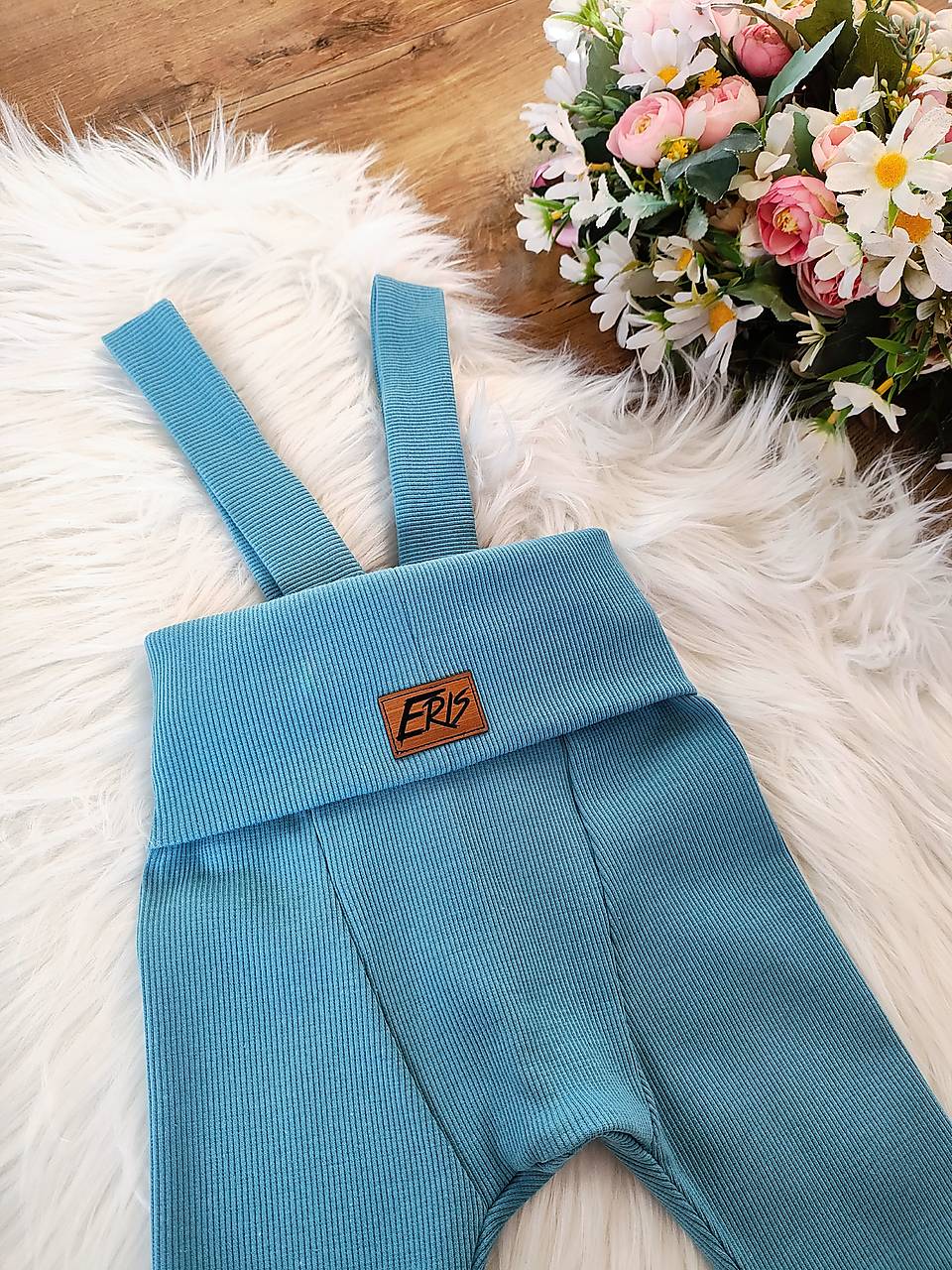 REBROVANÉ legíny na traky MODRÉ