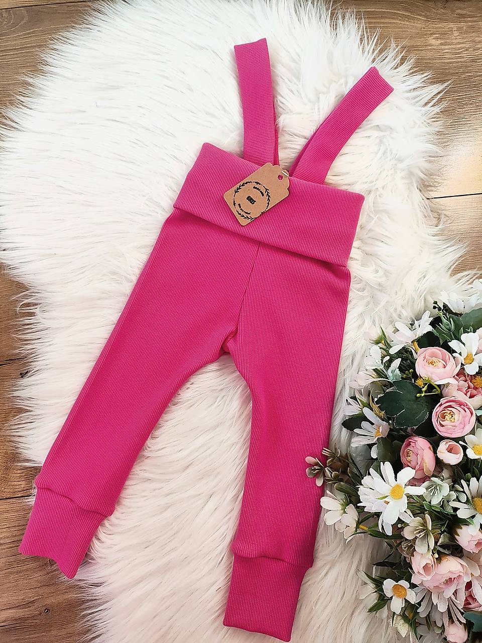 REBROVANÉ legíny na traky FUCHSIA