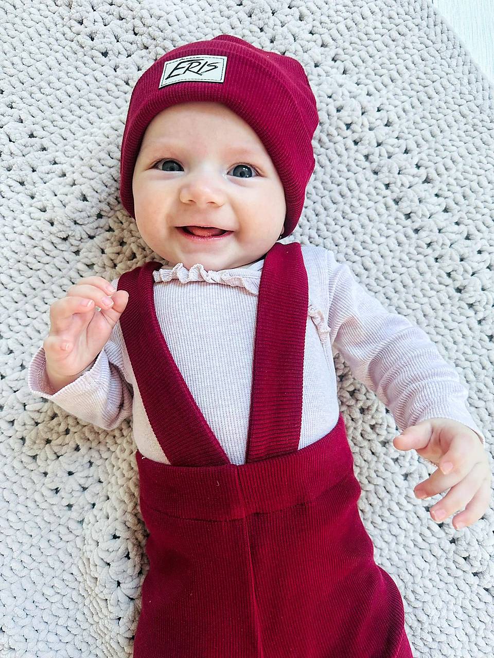 REBROVANÉ legíny na traky BORDO