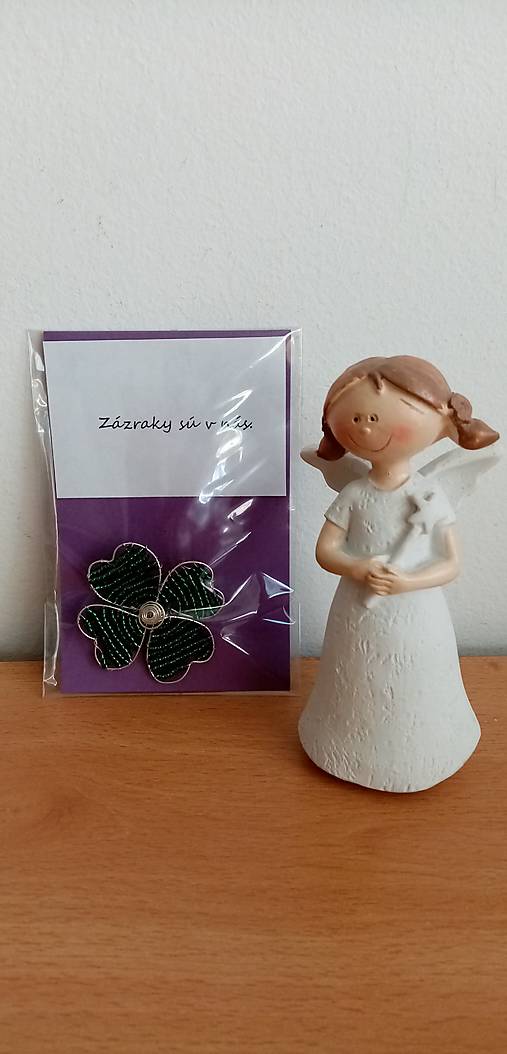 Brošne - Brošňa štvorlístok - 17258761_