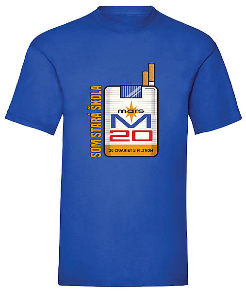 Pánske oblečenie - Som stará škola - mars (XXL-royal blue - Modrá) - 17261278_