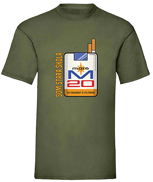 Pánske oblečenie - Som stará škola - mars (XL - Zelená) - 17261287_