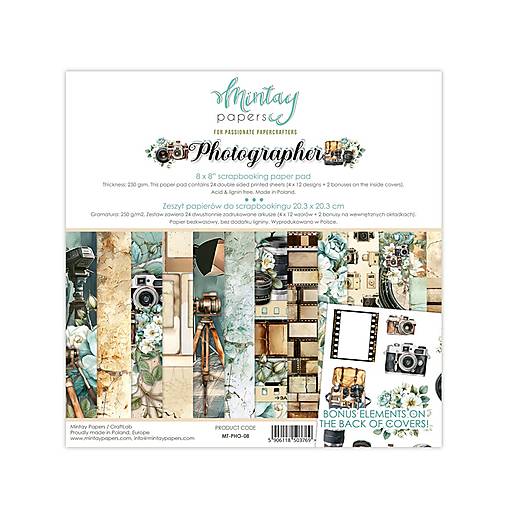 Papier - Mintay Scrapbook papier 8x8 Photographer - 17264305_