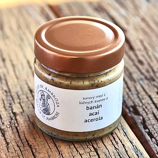 Včelie produkty - med s banánom, acaí a acerolou (250g) - 17264726_