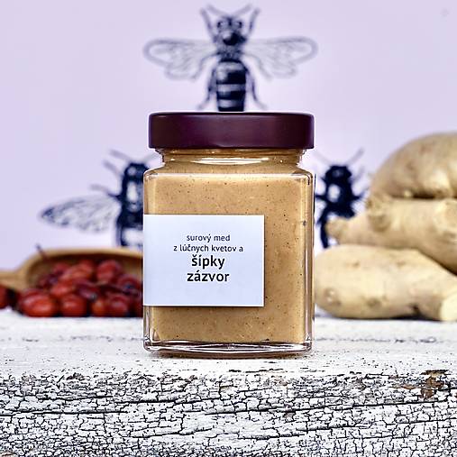 Včelie produkty - med so šípkami a zázvorom - 17264844_