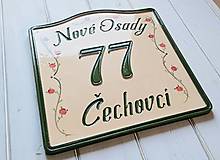 Tabuľky - Číslo domu z keramiky - 17264628_