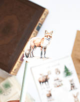 Papier - Nálepky "cute animals" - 17264935_