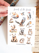 Papier - Nálepky "friends of the forests" - 17264956_
