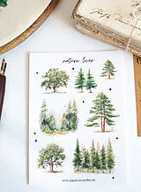Papier - Nálepky "nature lover" (Samolepky samostatne) - 17265102_