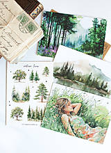 Papier - Nálepky "nature lover" (Samolepky samostatne) - 17265103_