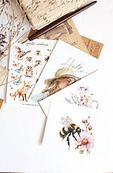 Papier - Nálepky "gentle creatures" (Samolepky samostatne) - 17265509_
