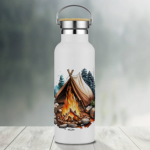 Nádoby - NA TURISTIKU 2 nerezová termoska  - 17264546_