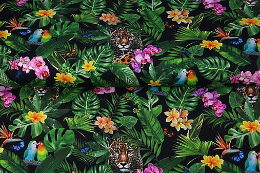 Textil - úplet - čierna fauna - 17265464_