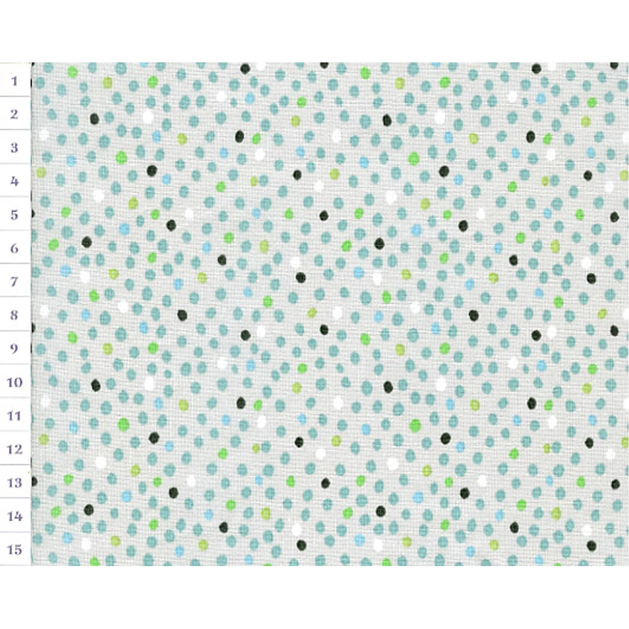 Bavlnená látka OAP Grey, Irregular Colour Dots