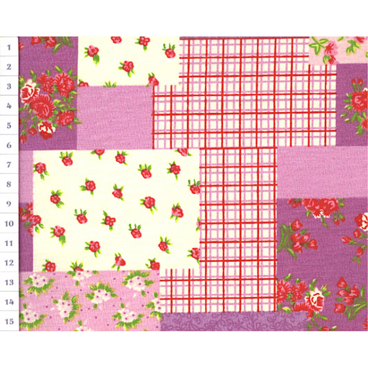 Bavlnená látka OAP Lilac, Patchwork