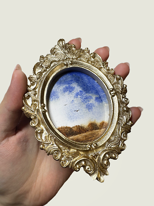 Obrazy - Akvarel - Miniature landscape no.1 - 17263430_