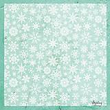 Papier - Mintay dekoratívny Vellum papier snehové vločky - 17267305_