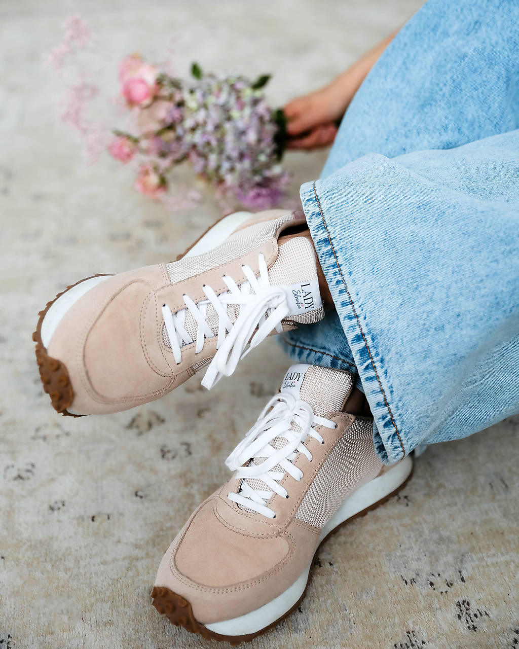 Ponožky, pančuchy, obuv - Športové tenisky "Maratónky" - béžové - 17268263_